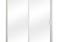 Reliabilt Clear Glass White Vinyl Universal Reversible Double Door intended for measurements 900 X 900