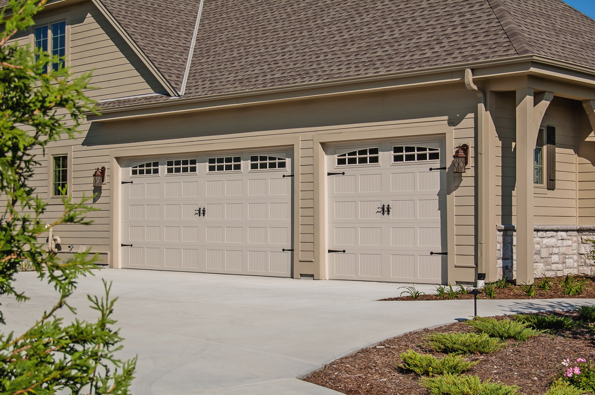 Stamped Carriage House Garage Doors Chi Overhead Doors pertaining to proportions 2000 X 1330