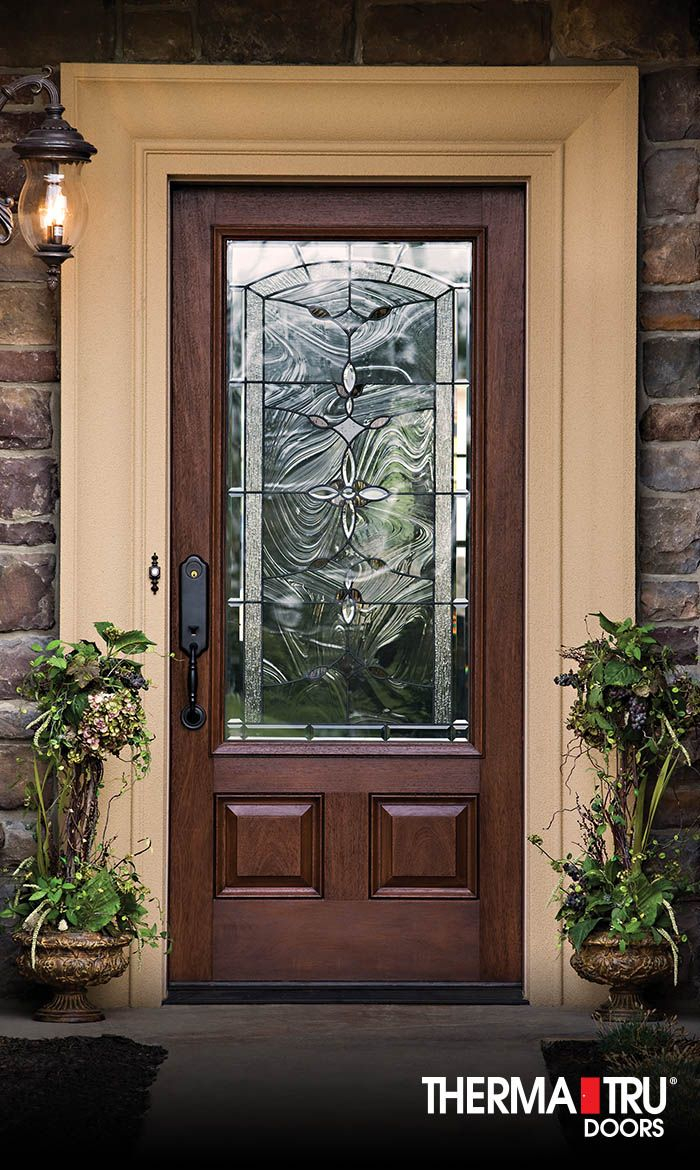 Therma Tru Classic Craft Mahogany Collection Fiberglass Door With throughout sizing 700 X 1170