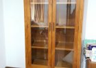 This Two Unit Teak Wood Display Cabinet With Glass Doors In The with regard to measurements 2988 X 5312