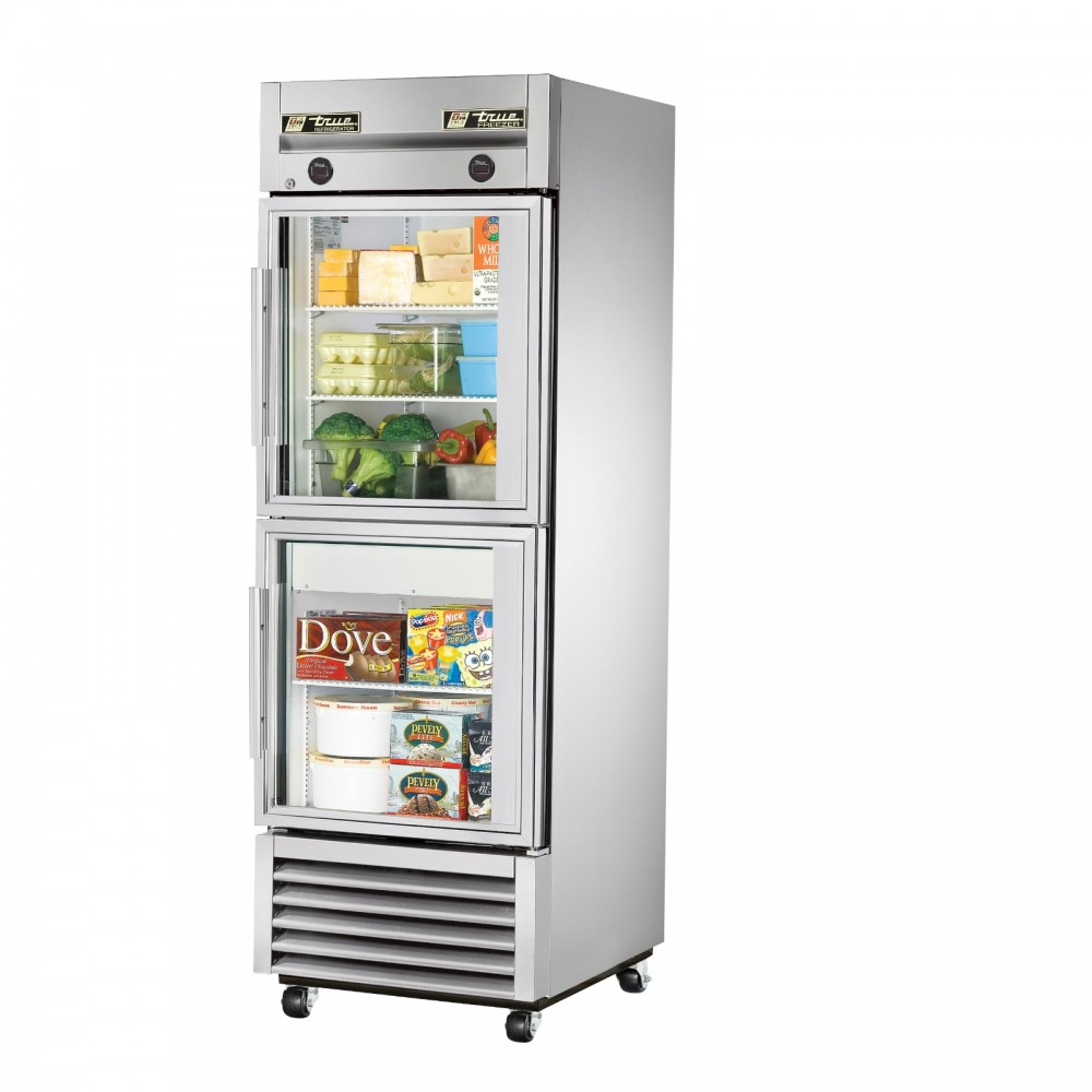 True T 23dtg Single Half Glass Door Dual Temperature Refrigerator within size 1000 X 1000