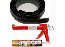 Tsunami Seal 16 Ft Black Garage Door Threshold Kit 53016 The Home within sizing 1000 X 1000