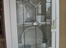 White Leaded Glass Cabinet Stainedglasskitchen Stained Glass in dimensions 2592 X 3872