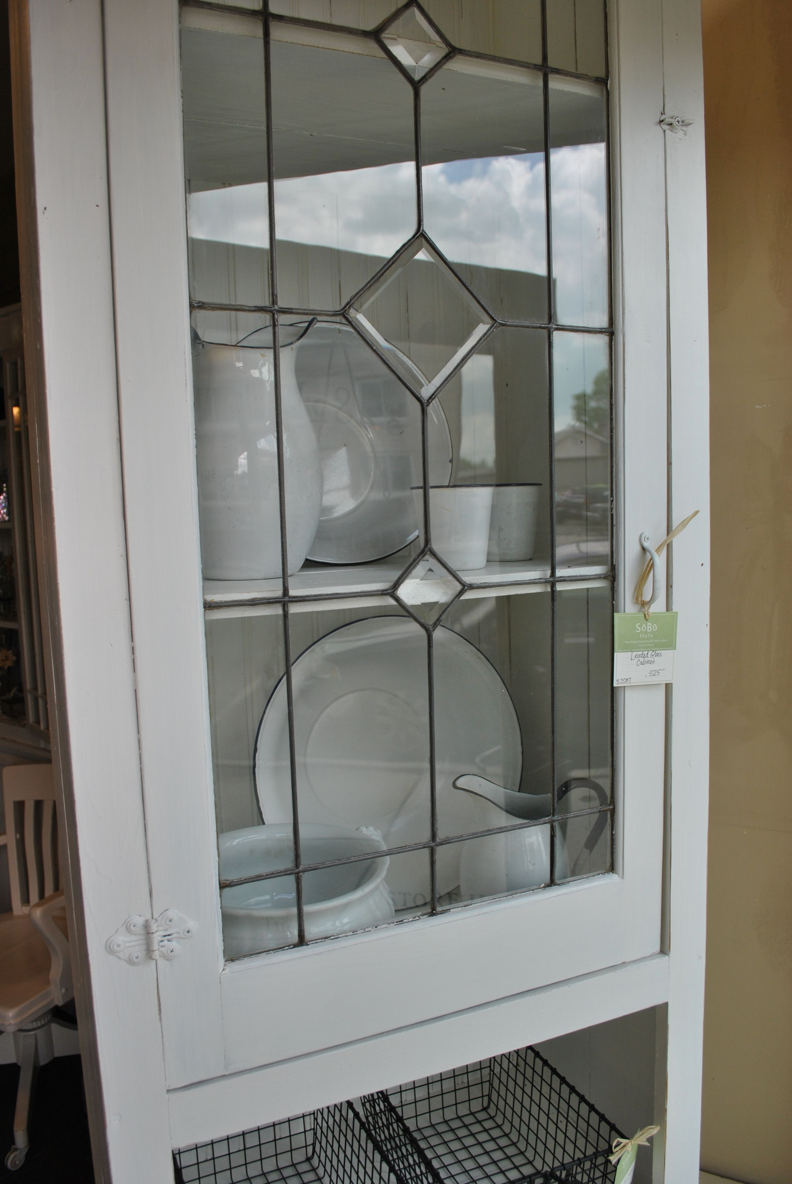 White Leaded Glass Cabinet Stainedglasskitchen Stained Glass in dimensions 2592 X 3872
