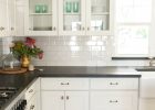 White Shaker Cabinetry With Glass Upper Cabinets As Featured On throughout size 2435 X 3653
