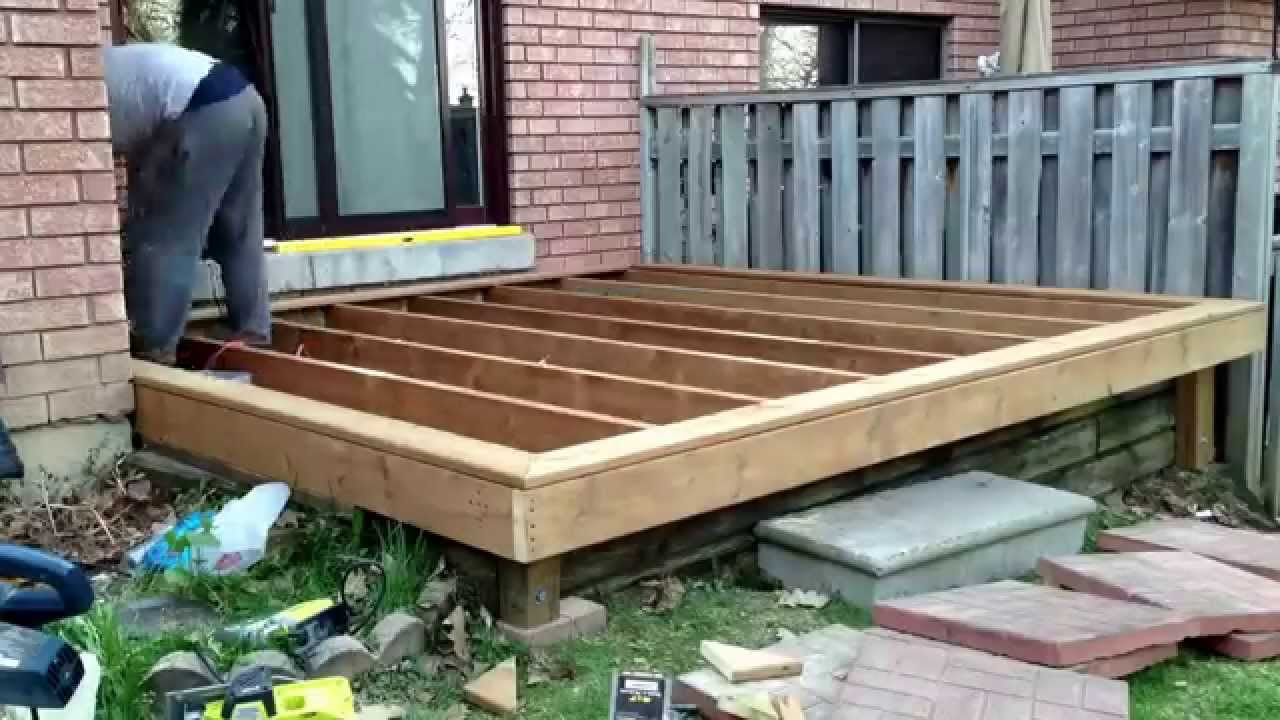 10 10 Diy Deck Build Timelapse Of My Son And I Building A Deck inside proportions 1280 X 720