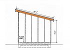 1012 Lean To Storage Shed Plans Diagrams For A Slant Roof Shed inside measurements 600 X 1360