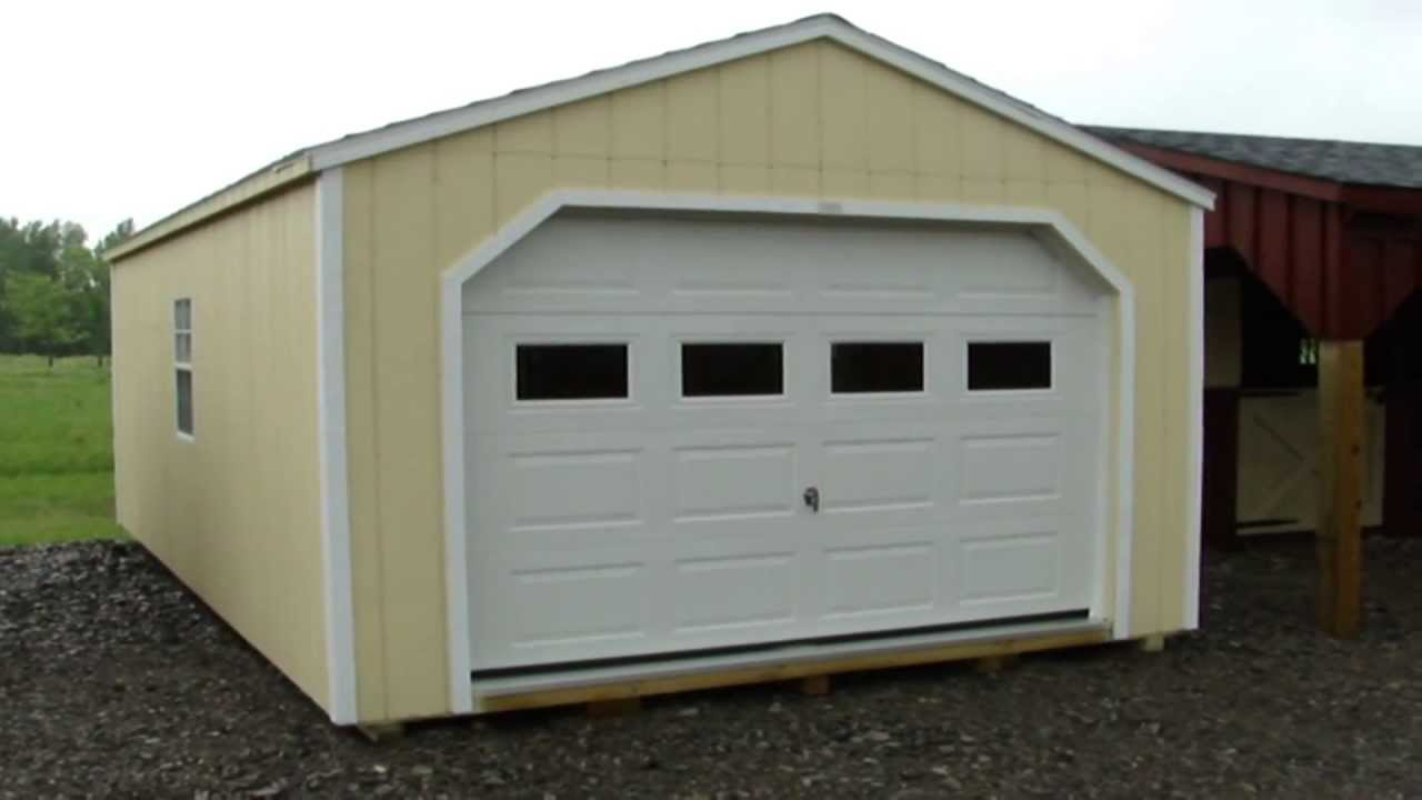12 X 20 Wooden Portable Garage Sheds Garden Sheds Sheds pertaining to measurements 1280 X 720