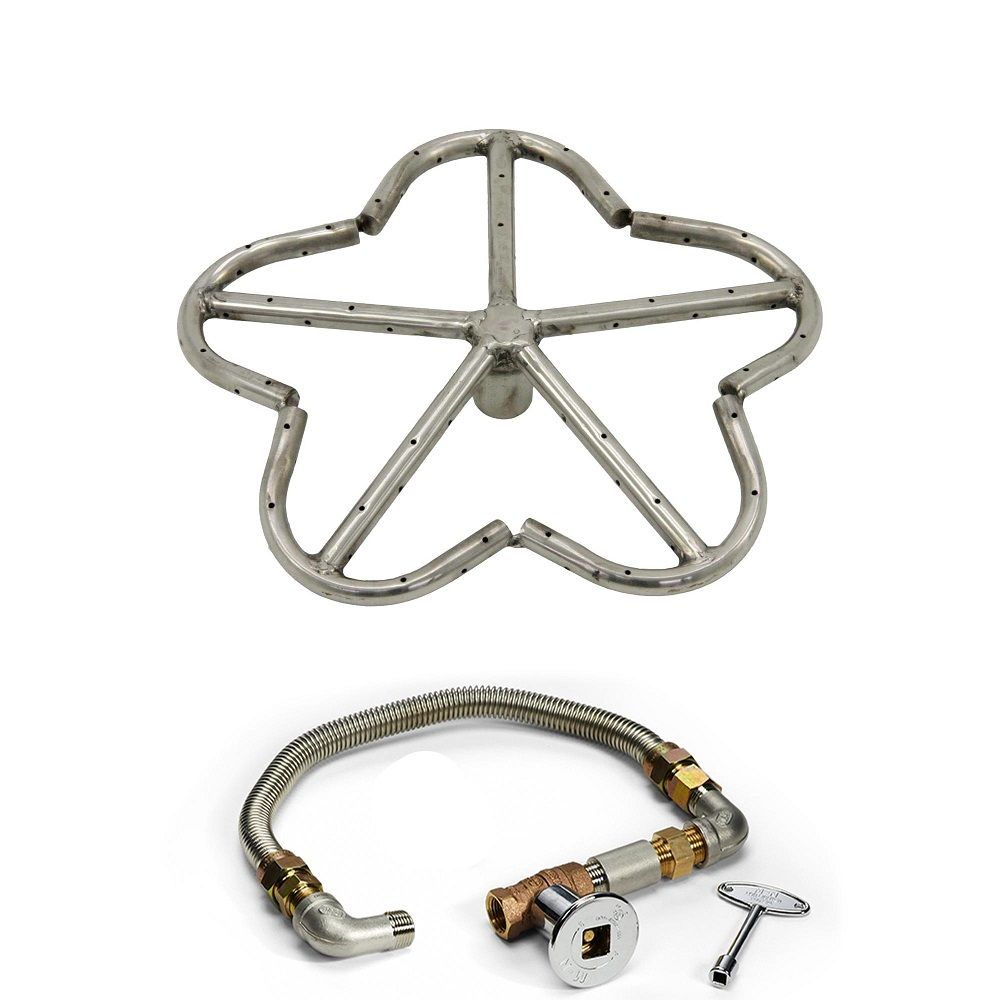 12in Penta Burner Fire Pit Kit throughout sizing 1000 X 1000