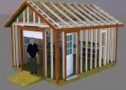 12x16 Gable Storage Shed Plans With Roll Up Shed Door In 2019 Shed regarding size 1136 X 1065