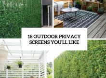 18 Outdoor Privacy Screens Youll Like Shelterness throughout sizing 735 X 1102