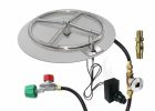 18 Round Flat Pan 12 Ring Spark Ignition Fire Pit Kit Propane with regard to size 1000 X 1000