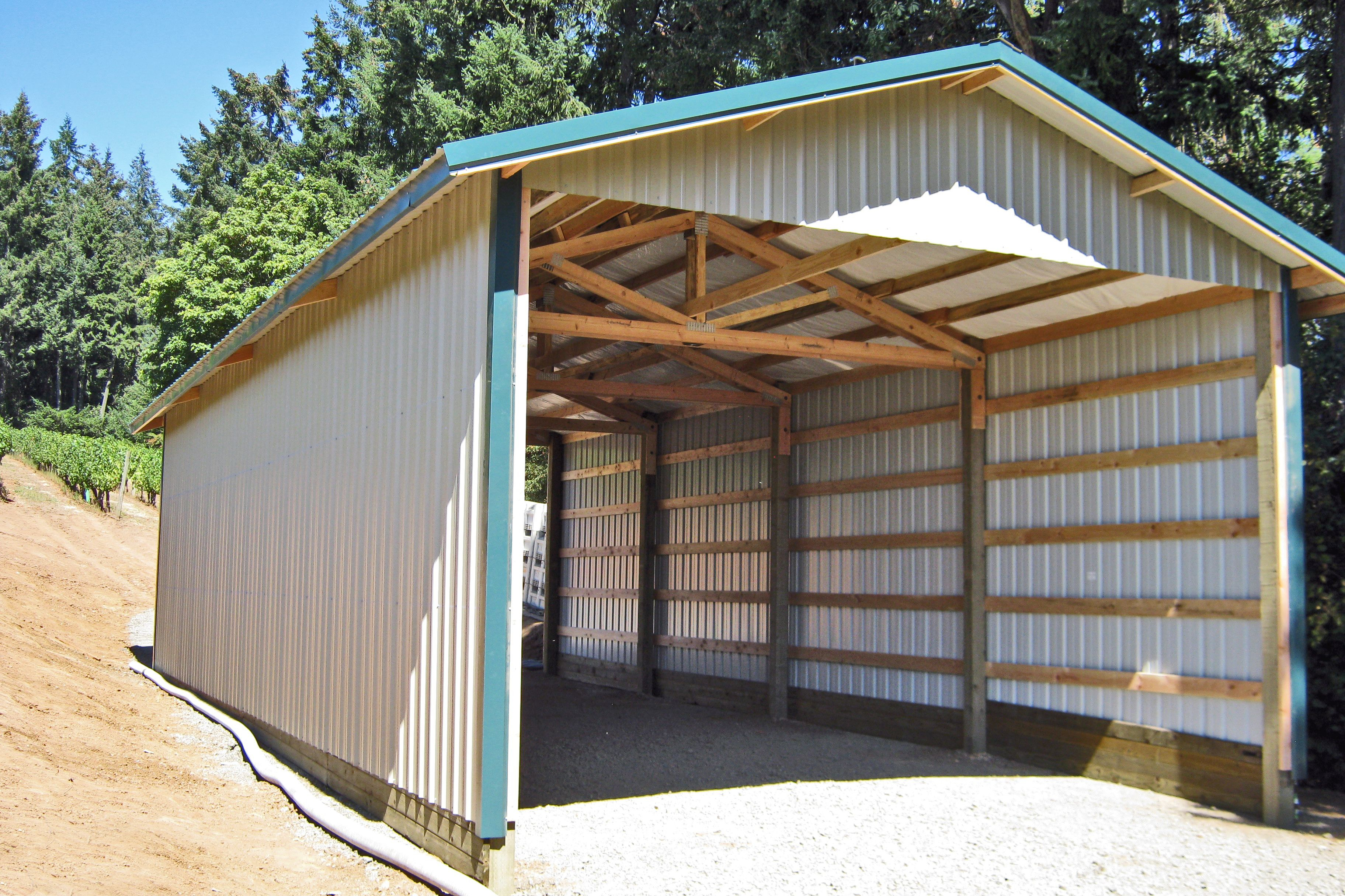 20 X 48 X 12 Tractor And Implements Storage Building At Dion for size 3648 X 2432