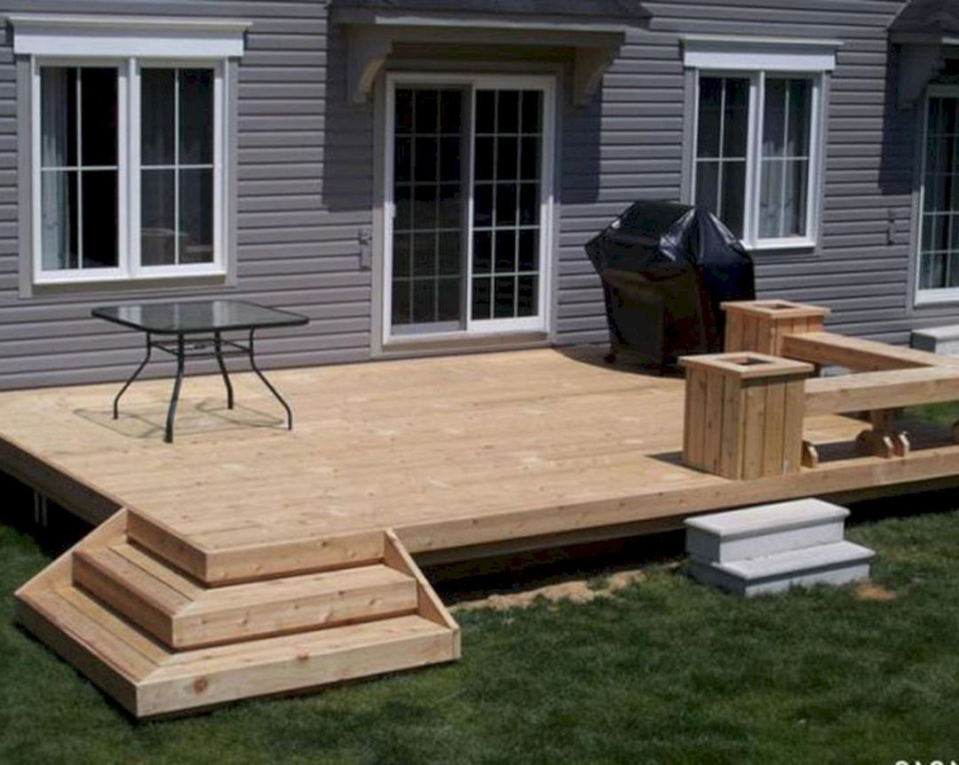 25 Beautiful Backyard Wooden Deck Design Ideas That You Must See It within size 1080 X 862