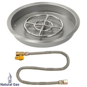 25 Drop In Burner Pan Round Match Lite Round Gas Fire Pit with regard to proportions 1000 X 1000