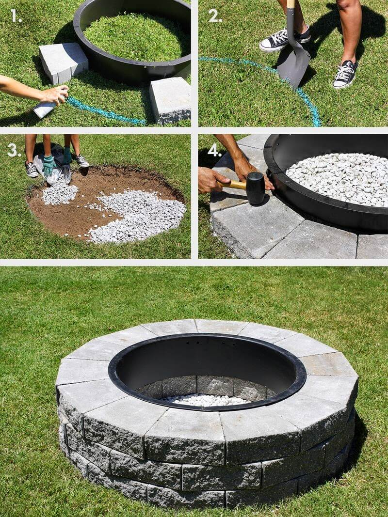 27 Best Diy Firepit Ideas And Designs For 2019 throughout proportions 800 X 1067