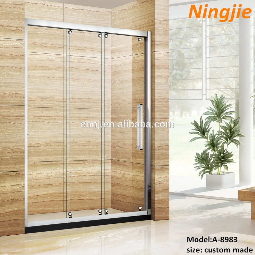 3 Panel Shower Doors With Mirror Doors Ideas Waterproof Window In Shower intended for dimensions 1000 X 1000