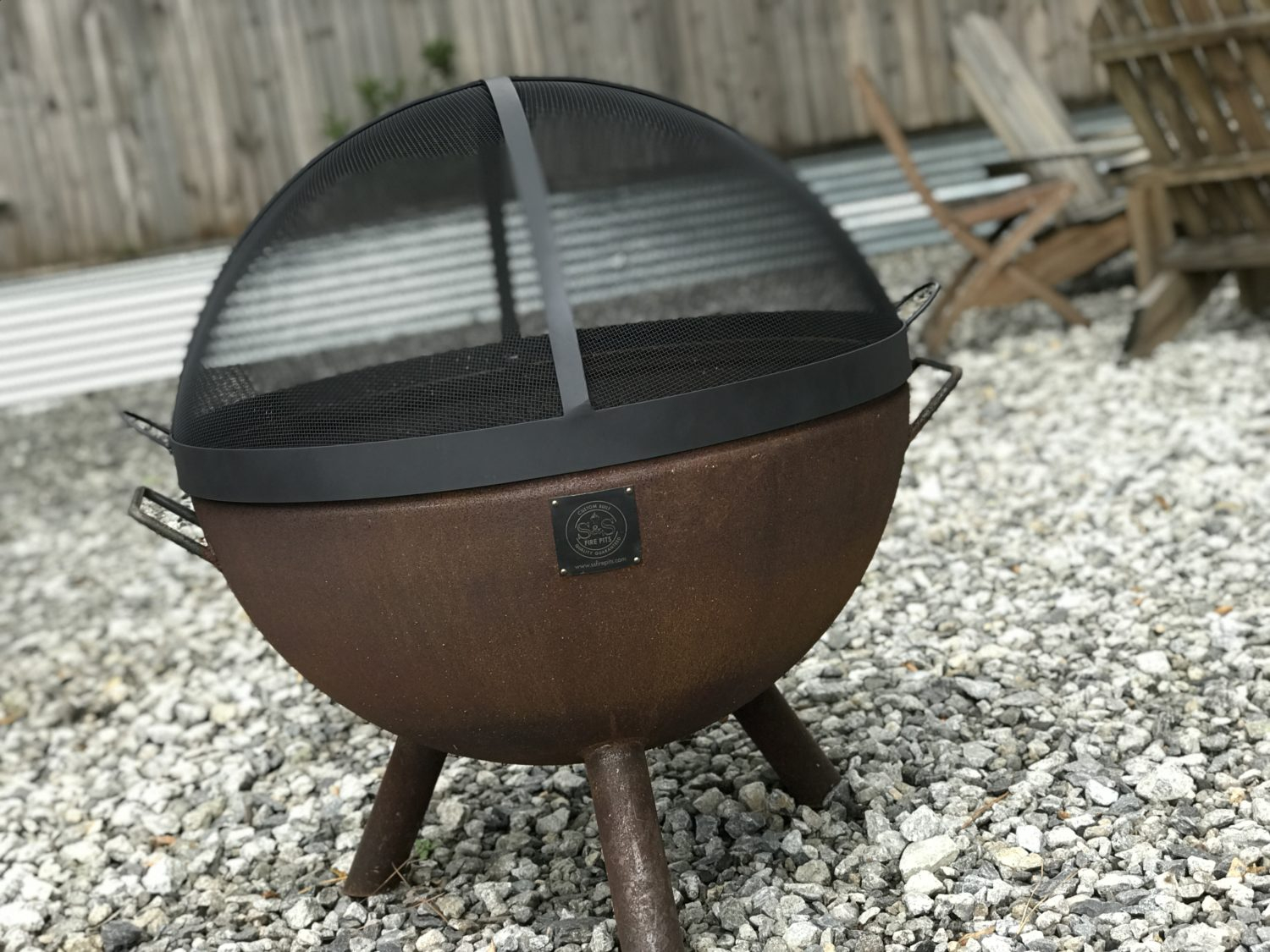 30 Dome Lift Off Fire Pit Screen Carbon Steel Custom Fire Pits regarding measurements 4032 X 3024