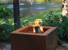30 Inch Square Cor Ten Steel Fire Pit For Fire Glass Yardage within measurements 900 X 1200