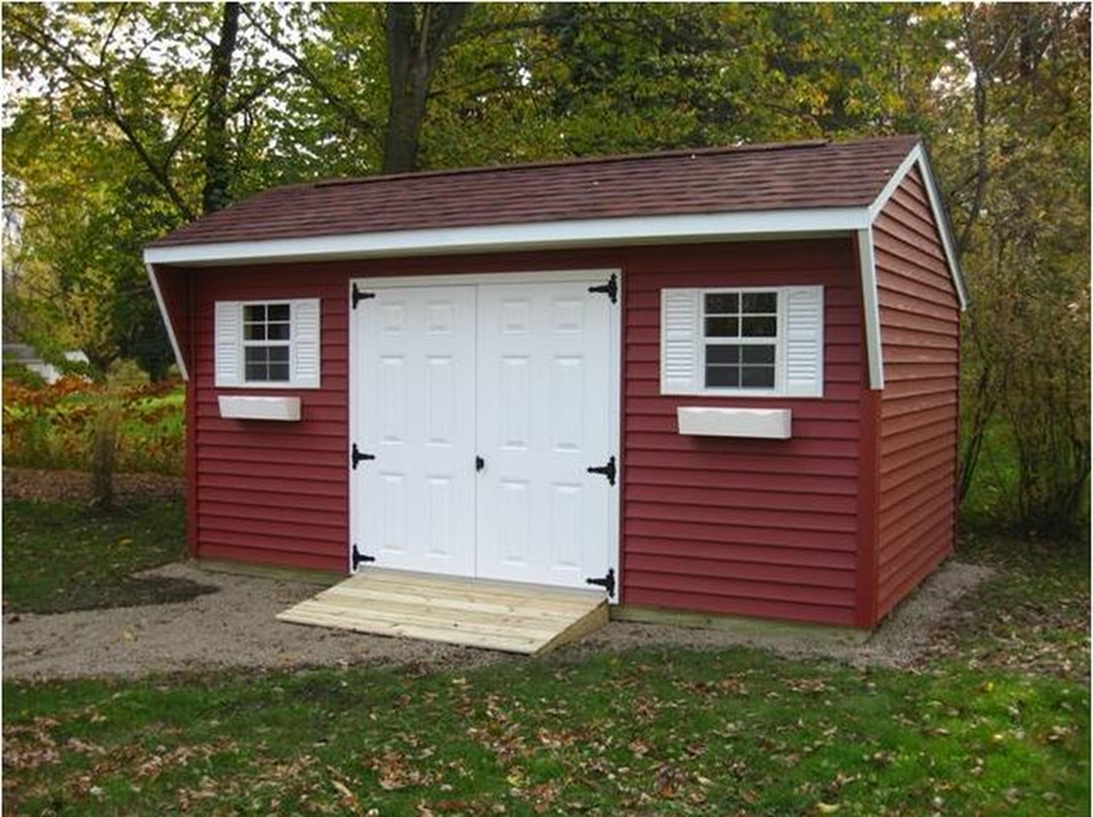 30193 Amish Built Sheds Erie Pa Free 8x8 Gambrel Roof Storage Shed within proportions 3648 X 2727
