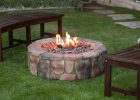 36 In Outdoor Round Camp Fire Pit Propane Gas Patio Rustic Faux in measurements 1600 X 1600