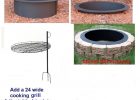 4 Pc Diy Round Steel Fire Pit Ring Rim Kit 27 30 36 Inch Heavy with regard to size 900 X 900