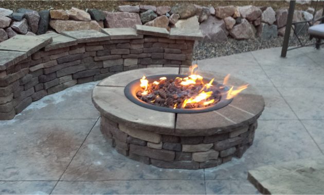 Stone Propane Fire Pit Kit • Knobs Ideas Site