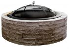 42 In Four Seasons Lightweight Wood Burning Concrete Fire Pit Earth in sizing 1000 X 1000