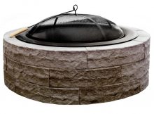 42 In Four Seasons Lightweight Wood Burning Concrete Fire Pit Earth intended for proportions 1000 X 1000