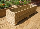 4ft Long Wooden Decking Plantertroughwindow Box 122cm X 30cm 30cm within size 1599 X 1200