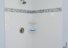 4x12 White Subway Tile Shower Walls With A Glass Mosaic Accent And pertaining to measurements 4000 X 6000