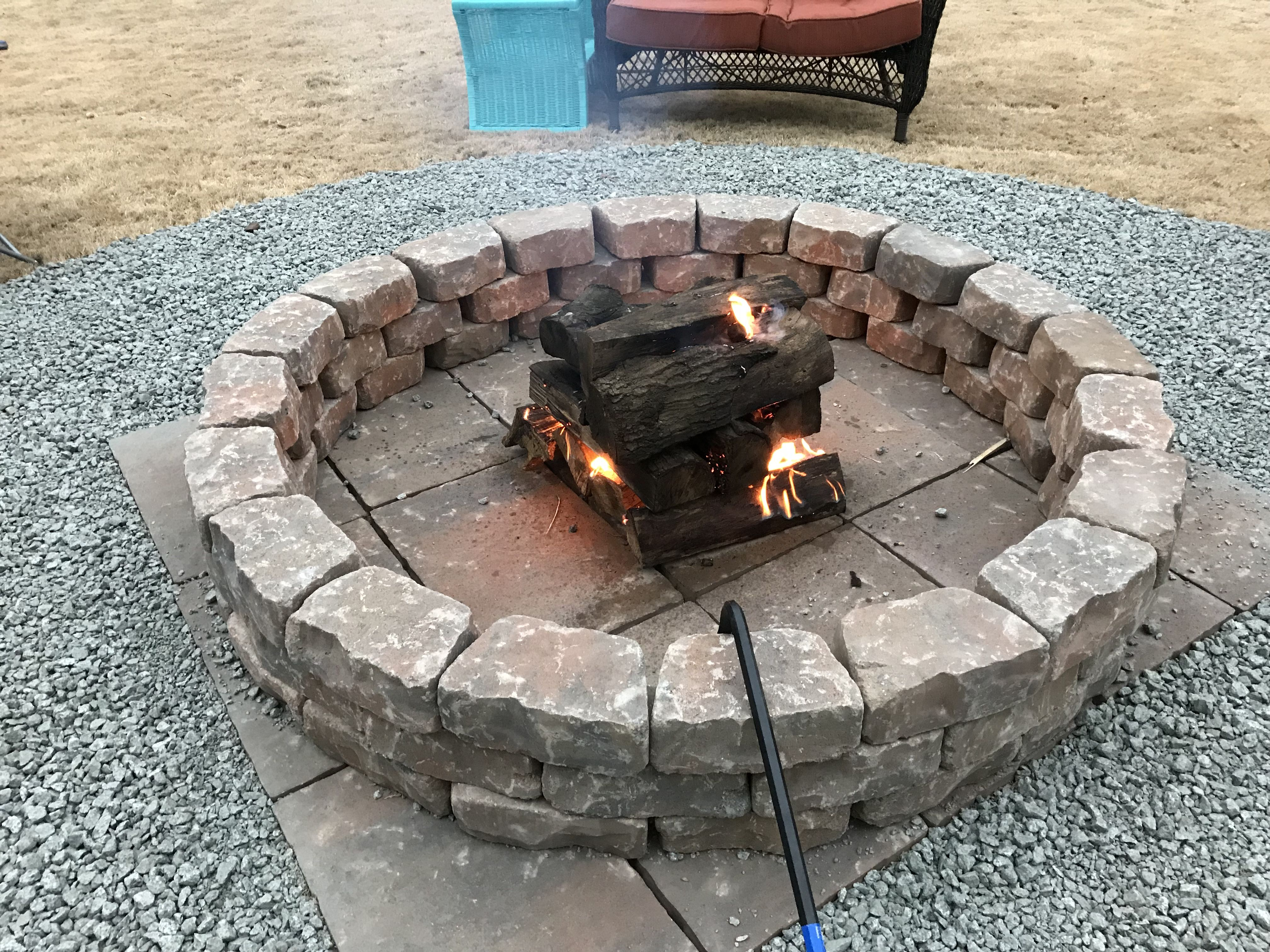 5 Ft Diameter Fire Pit 60 Flagstone Ashland Retaining Wall Blocks within dimensions 4032 X 3024