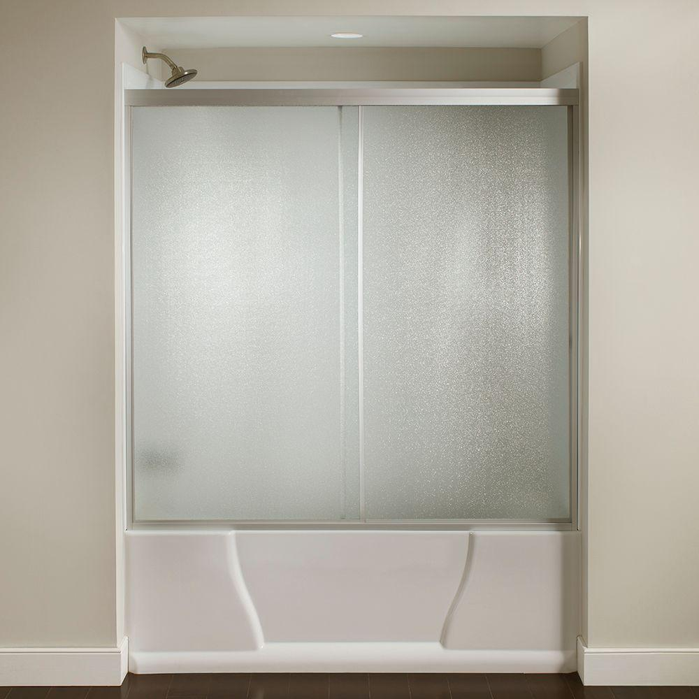 60 In X 56 38 In Framed Sliding Bathtub Door Kit In Silver With pertaining to measurements 1000 X 1000