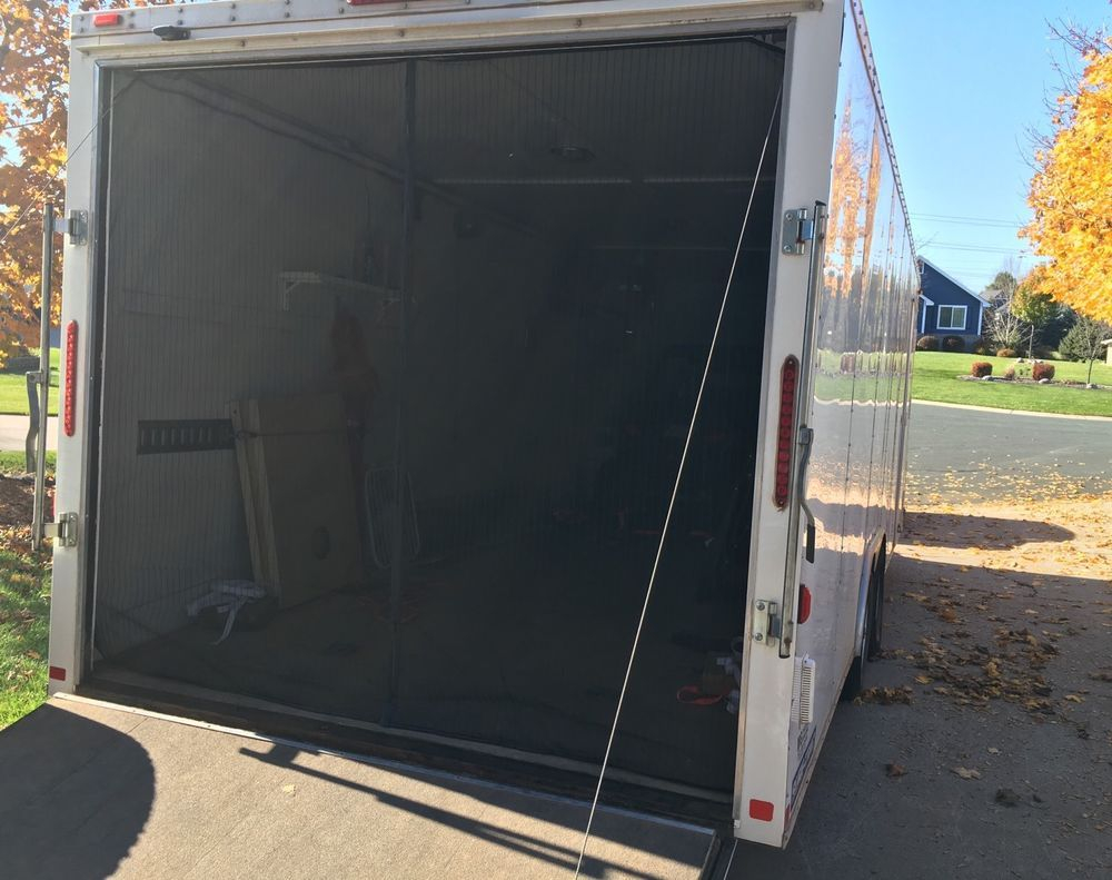 665 X 710 Rear Screen For Toy Hauler Ramp Door Enclosed Trailer throughout sizing 1000 X 791