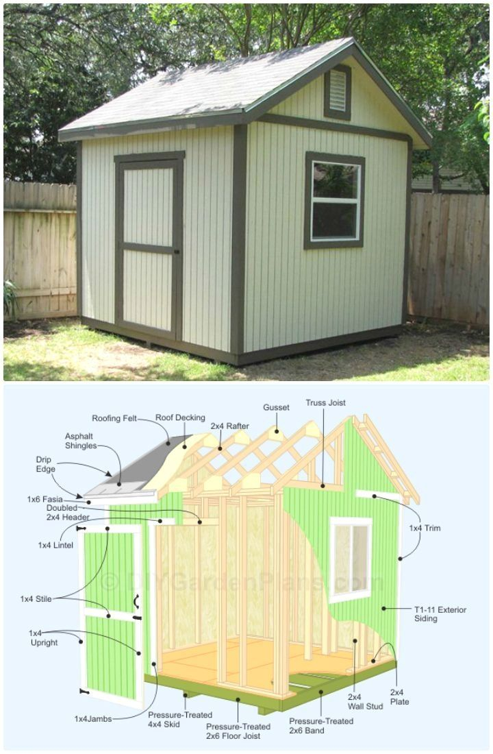 8x8 Wood Storage Shed Plans And Pics Of Plans For Office Shed in proportions 720 X 1100