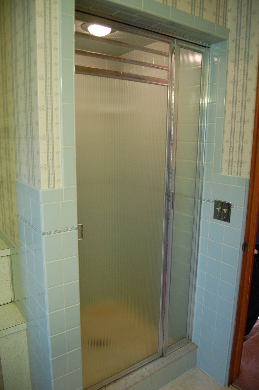 A 1964 Blue Bathroom With Built In Hall Mack Nutone Textolite regarding size 864 X 1299