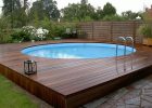 Above Ground Swimming Pool With Low Wooden Deck Three Types Of with measurements 1024 X 768