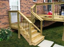 Acq Pressure Treat Pine Wood Deck Steps With Deckorators Railing within sizing 1024 X 768