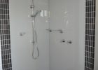 Acrylic Shower Splash Painted In Dulux Milton Moon Installed intended for dimensions 2775 X 3703