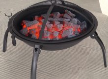 Adecotrading Sheet Metal Steel Charcoal Fire Pit Wayfair throughout size 1090 X 1090