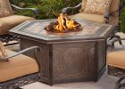 Agio Ashmost Hexagonal Cast Aluminum Outdoor Firepit Chat Table With pertaining to size 1968 X 1912