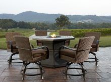 Agio Corseca 7 Piece Bar Set With Firepit Table 158499 Outdoor throughout measurements 1900 X 1222