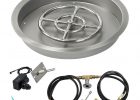 American Fire Glass 19 In Round Stainless Steel Drop In Fire Pit for dimensions 1000 X 1000