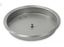 American Fire Glass 19 In Round Stainless Steel Drop In Fire Pit throughout measurements 1000 X 1000