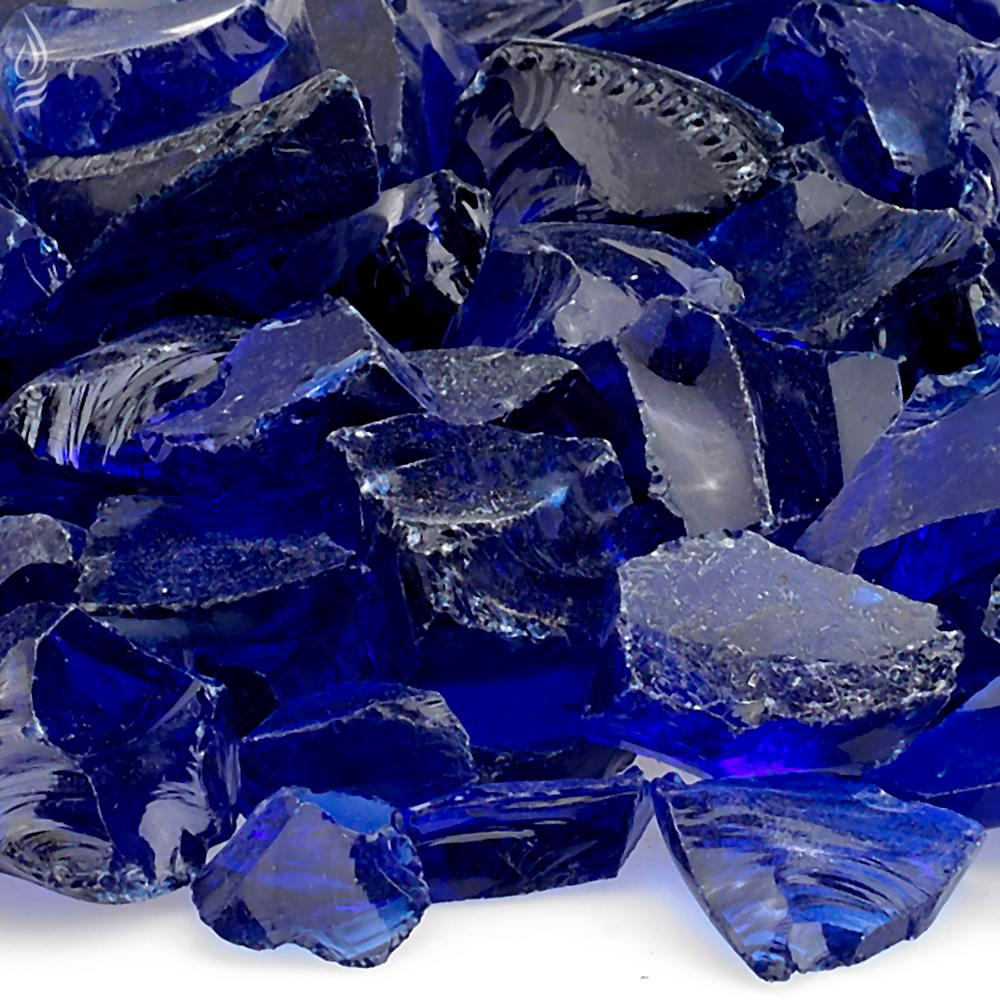 American Fire Glass Dark Blue Recycled Fire Pit Glass Medium 18 with regard to measurements 1000 X 1000