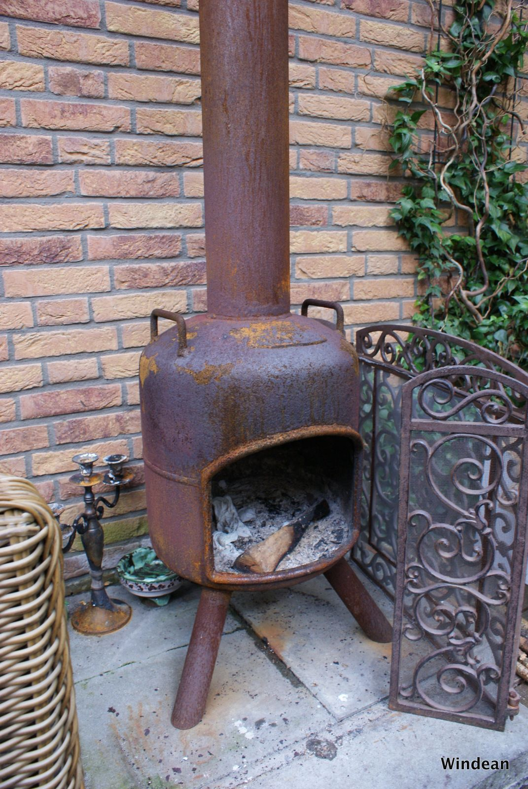 An Old Propane Tank Recycled Into A Fire Pit For Our Garden My within size 1071 X 1600