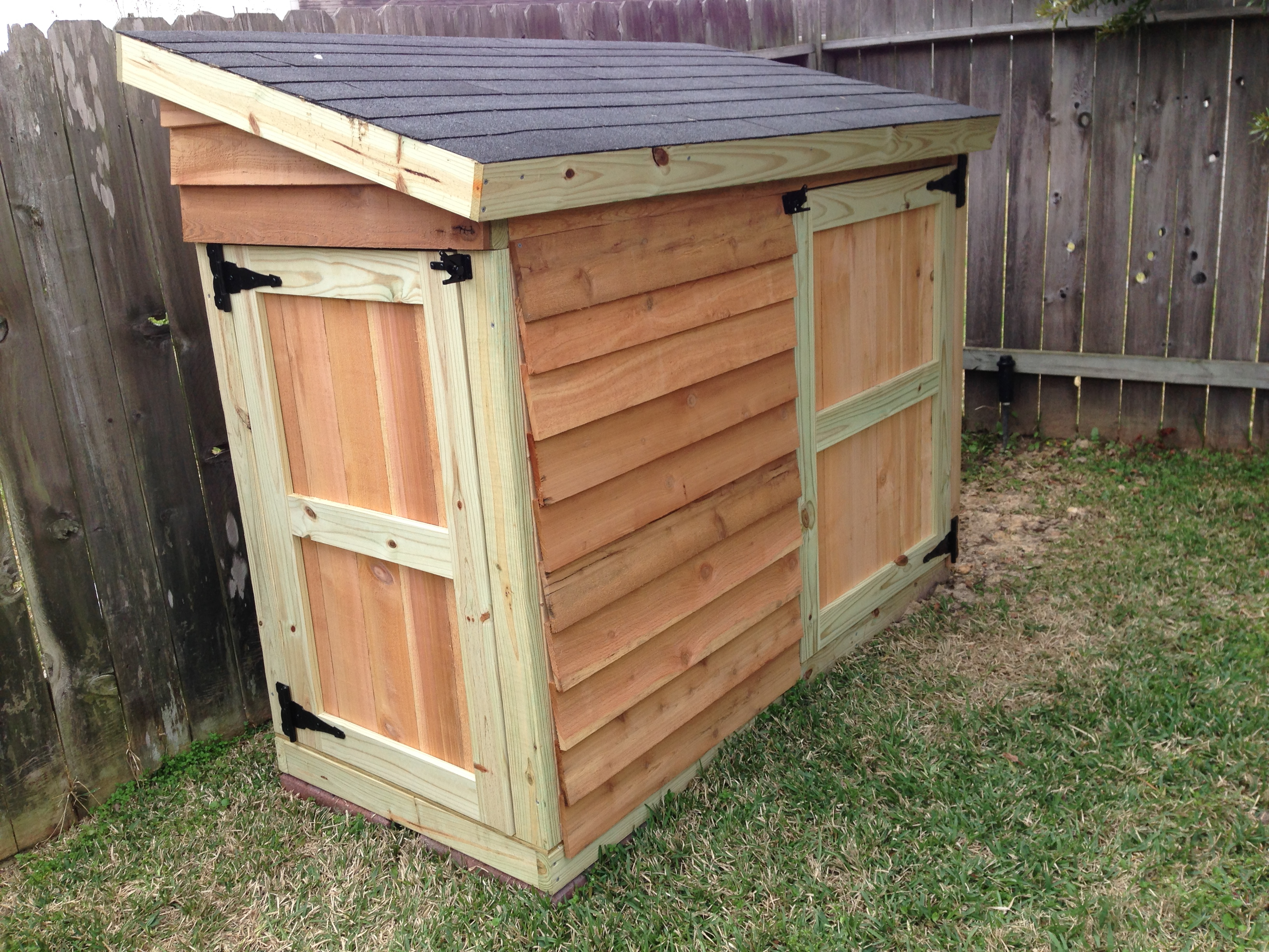 Ana White Lawnmower Shed Diy Projects pertaining to size 3264 X 2448