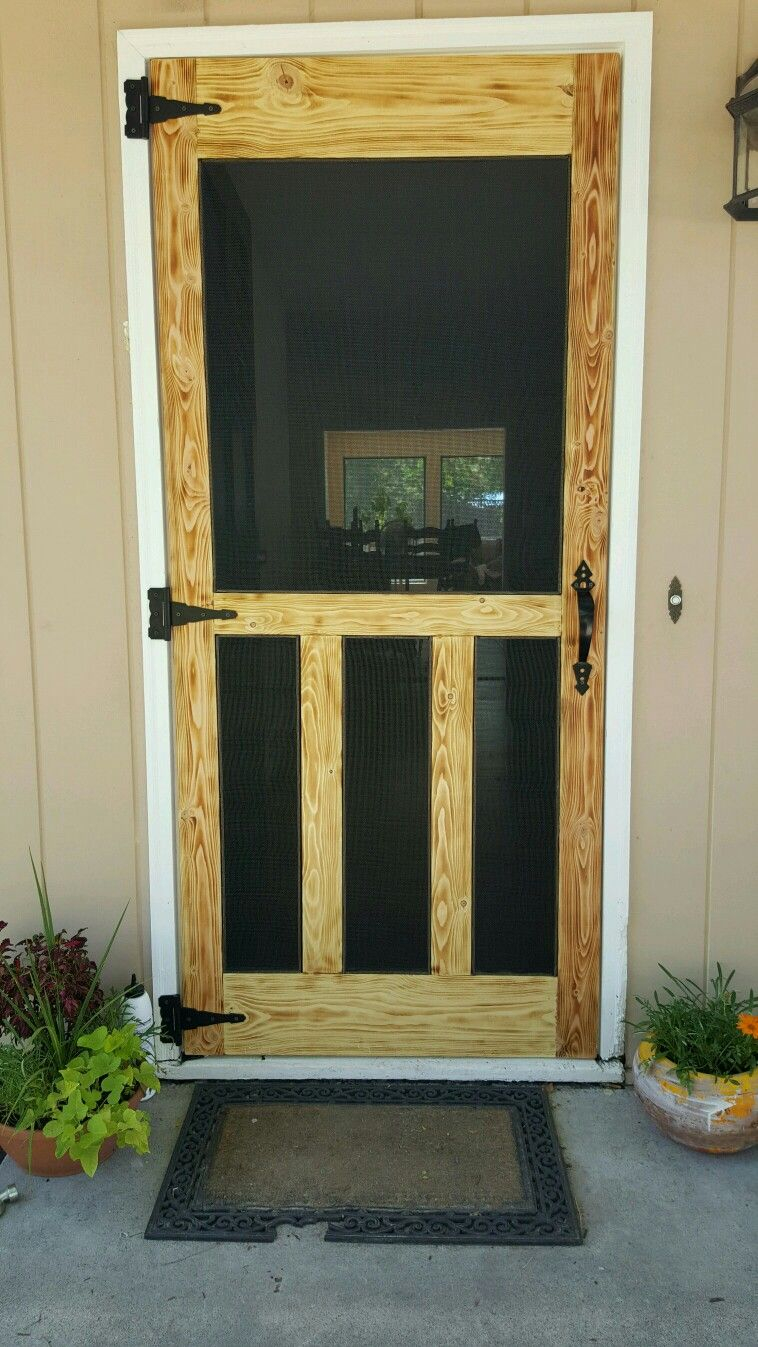 Another Pallet Screen Door Lighter Burn Pallet Projects In 2019 within sizing 758 X 1347