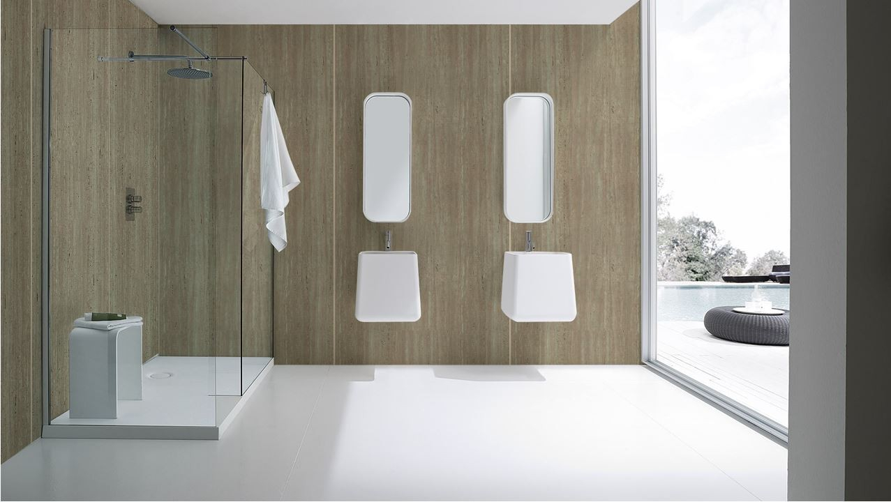 Aquabord 1200mm Shower Wall Panels Classic Marble Laminate Panel throughout sizing 1277 X 720