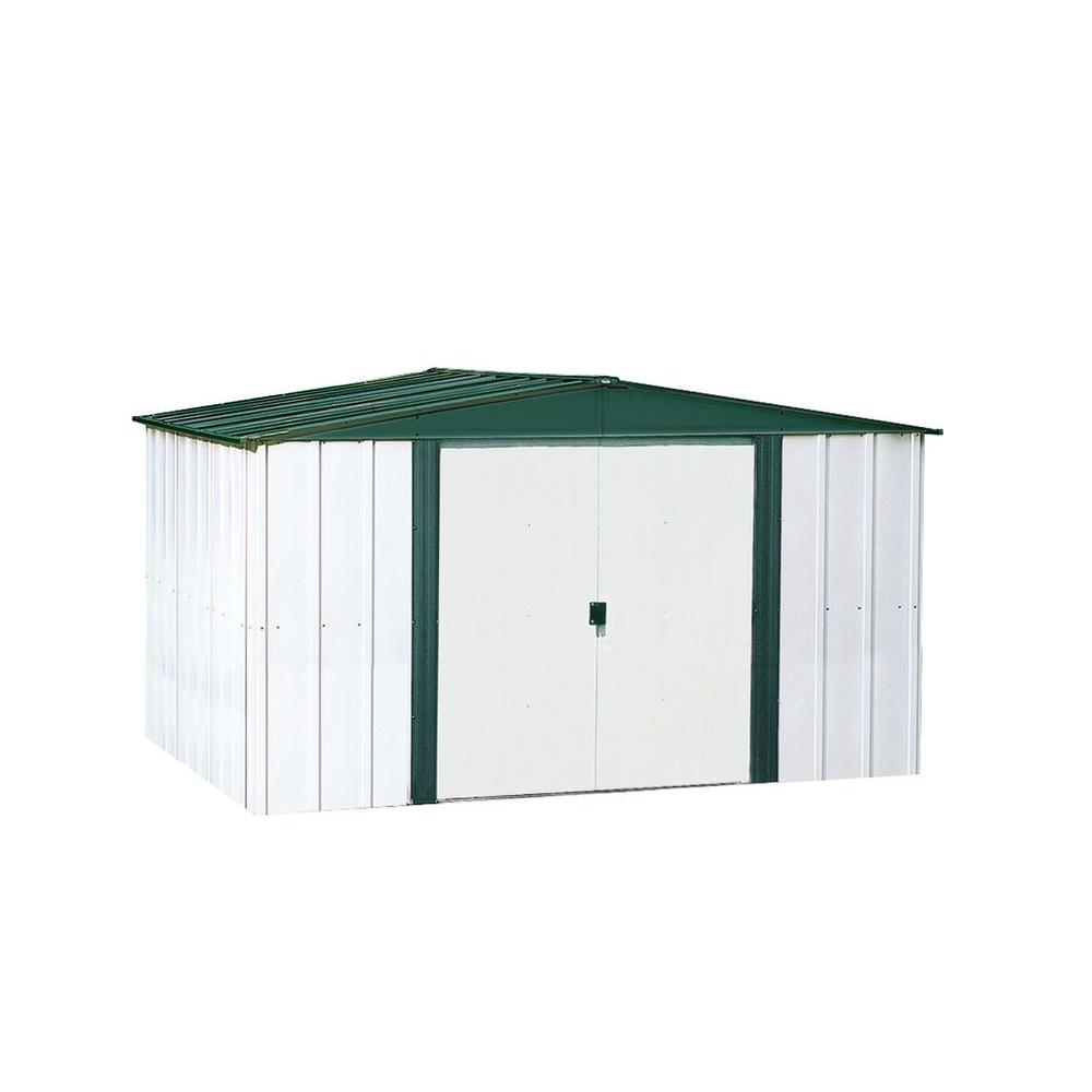 Arrow Hamlet 10 Ft X 8 Ft Steel Storage Building Hm108 The Home pertaining to sizing 1000 X 1000